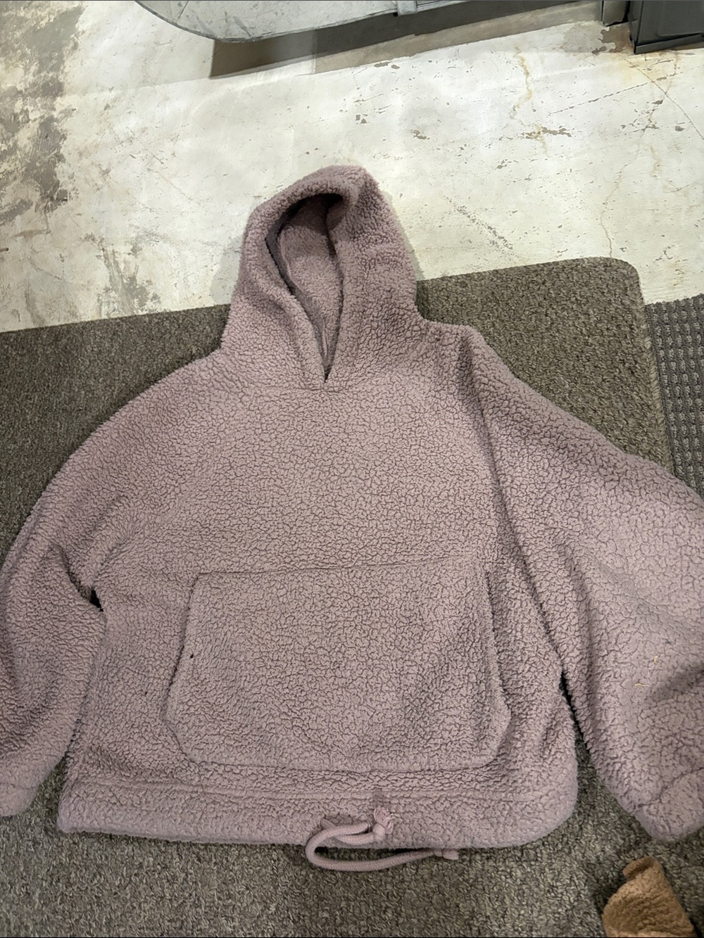 American Eagle Outfitters Plush Lavender Sherpa Hoodie